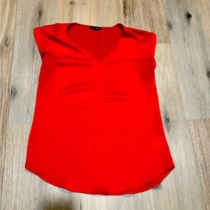 Red dress top like silk from express